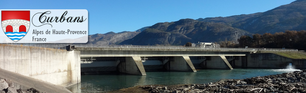 Pont-barrage qui traverse la Durance